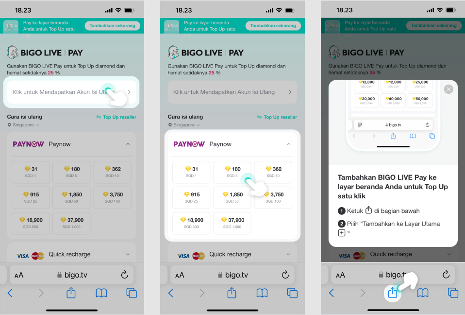 Langkah Top Up Bigo Live