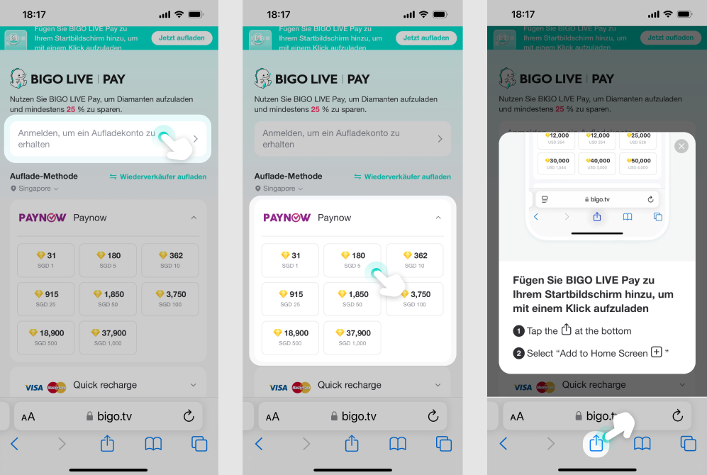 Bigo Live Aufladen Anleitung